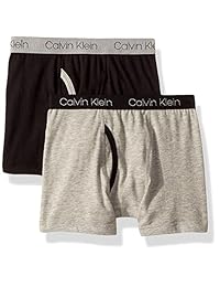 Calvin Klein 男孩 Assorted 平角内裤 (Pack of 2), 2 Pack