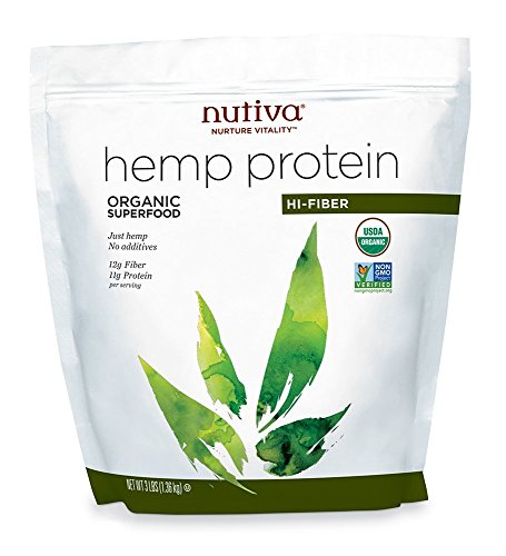 nutiva organic hemp protein, hi-fiber, 3 pound 海外直邮 【亚马逊