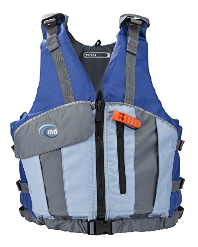 mti adventurewear reflex pfd life jacket, x-small/small, blue