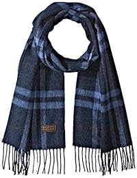 Hickey Freeman 男式格子羊绒围巾，Cosmos ，O/S
