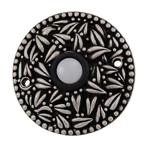 vicenza designs d4013 圣米歇尔圆形门铃,古董镍