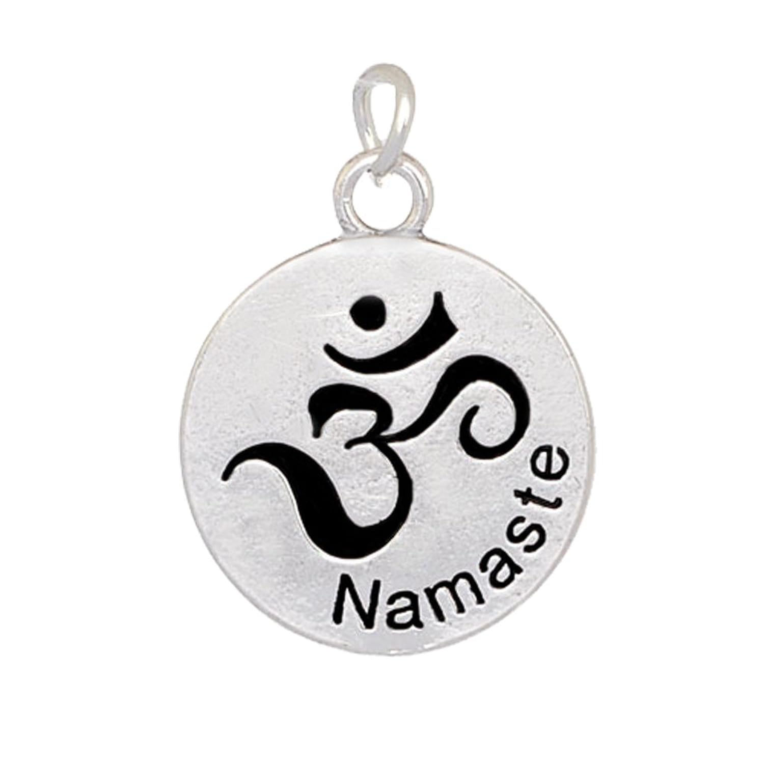 namaste om charm to add to expandable bangle bracelet