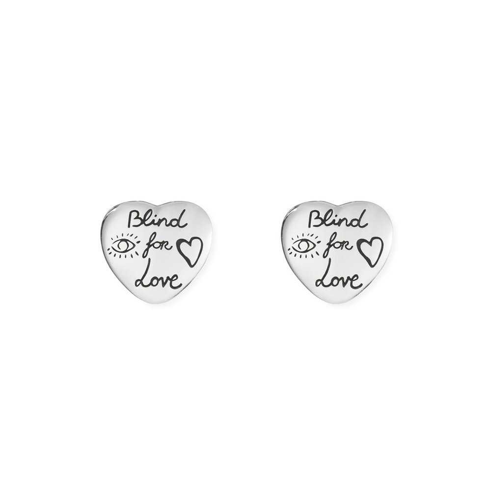 gucci 古驰女士耳钉 blind for love 925银 - ybd45525500100u