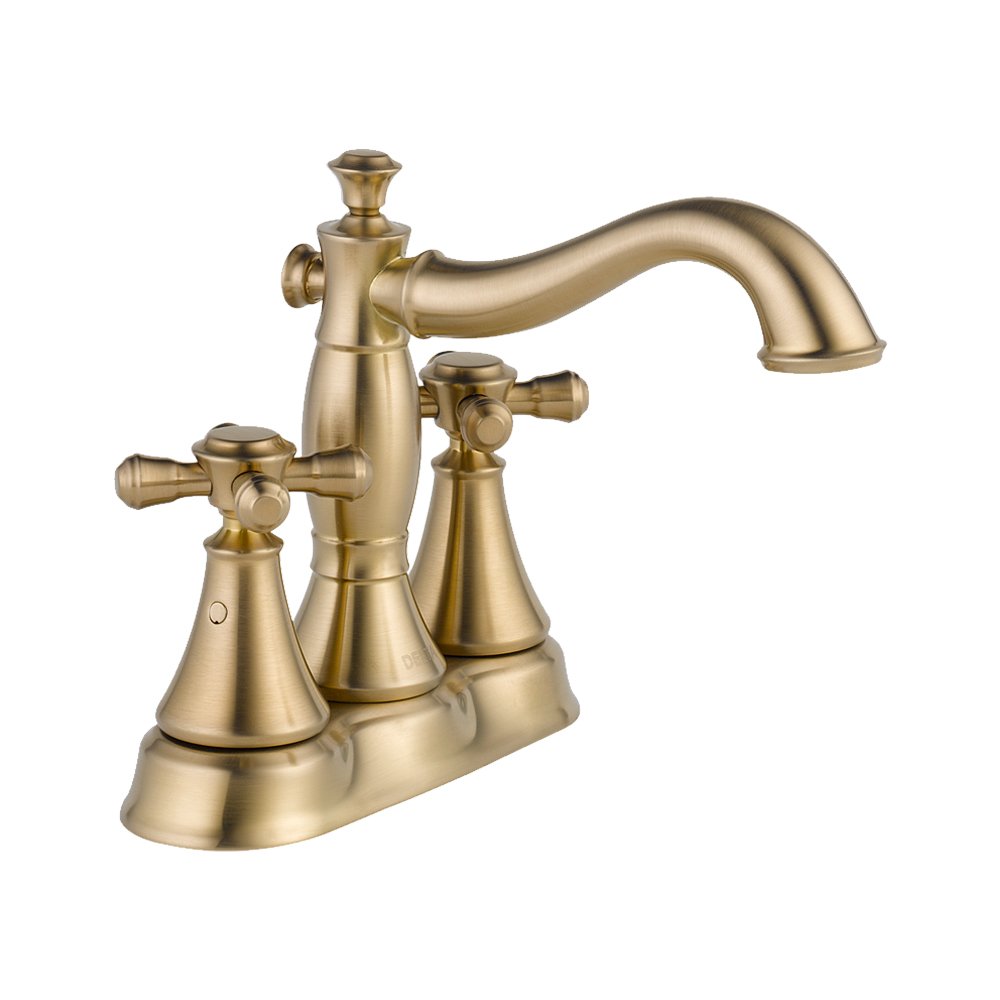 delta kldca-4-2597h295-cz cassidy 卫生间水龙头套件带金属十字手柄