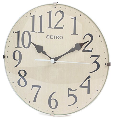 seiko clock 挂け时计 连続秒针 置き挂け兼用 ナチュラル bc249a