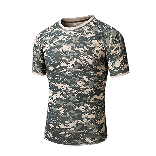 夏季军迷蛙服快干短袖男特种兵沙漠数码修身迷彩服青蛙战术作训服t恤