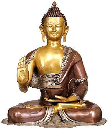 商品aone india blessing buddha - brass statue