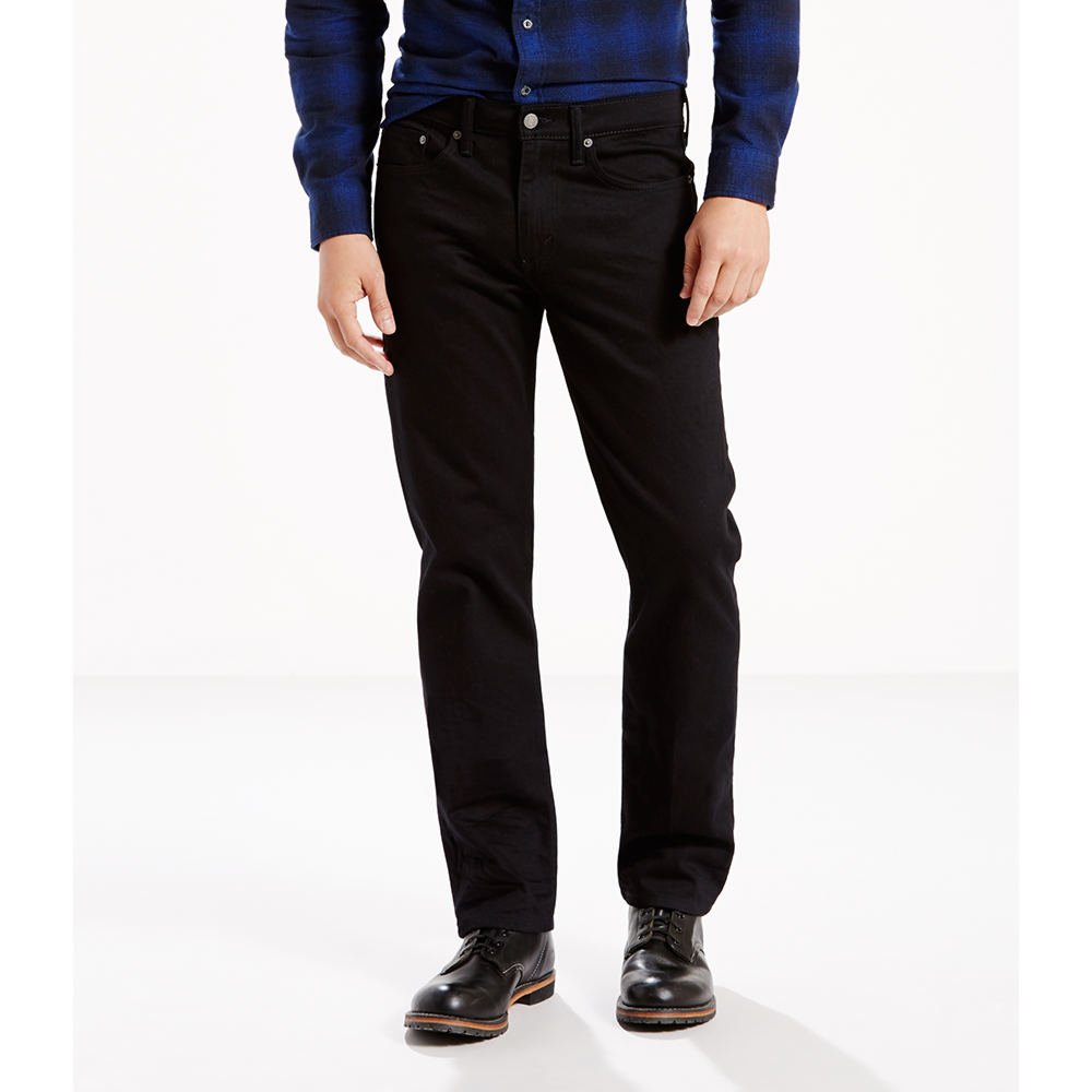 levis 男式 514 直筒牛仔裤 黑色 40w x 34l 【levis 李维斯】 服饰