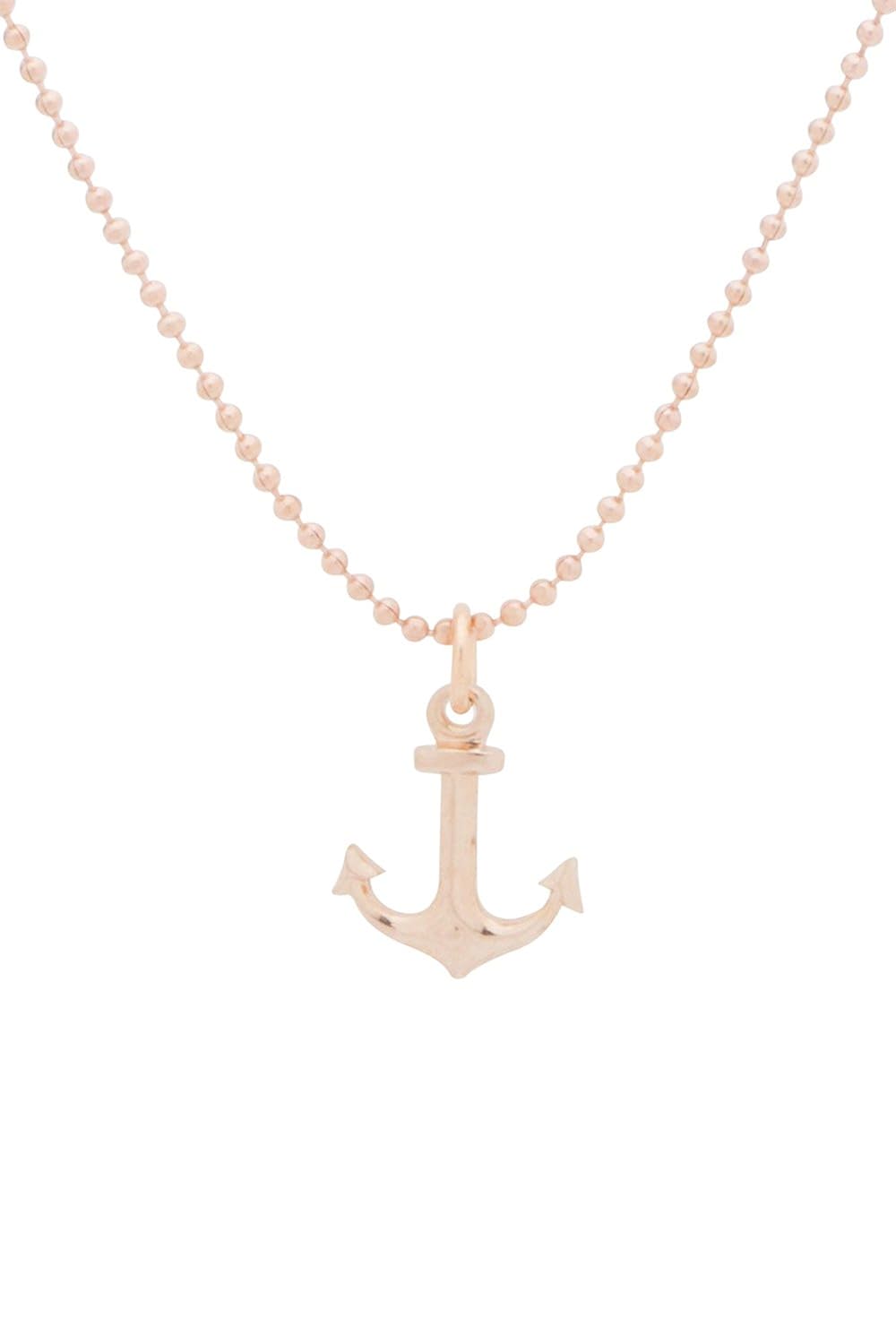 tomshot – 女式玫瑰金船锚项链船锚 link 链镀黄铜可调节尺码 – 79