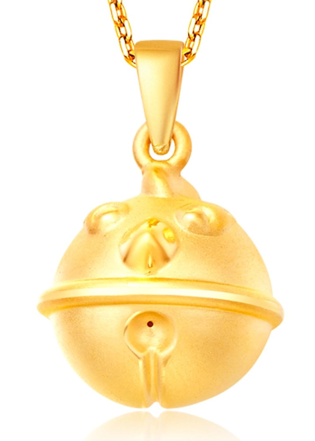 chowtaifook 周大福 十二生肖鸡铃铛形定价黄金吊坠 r10511 首饰