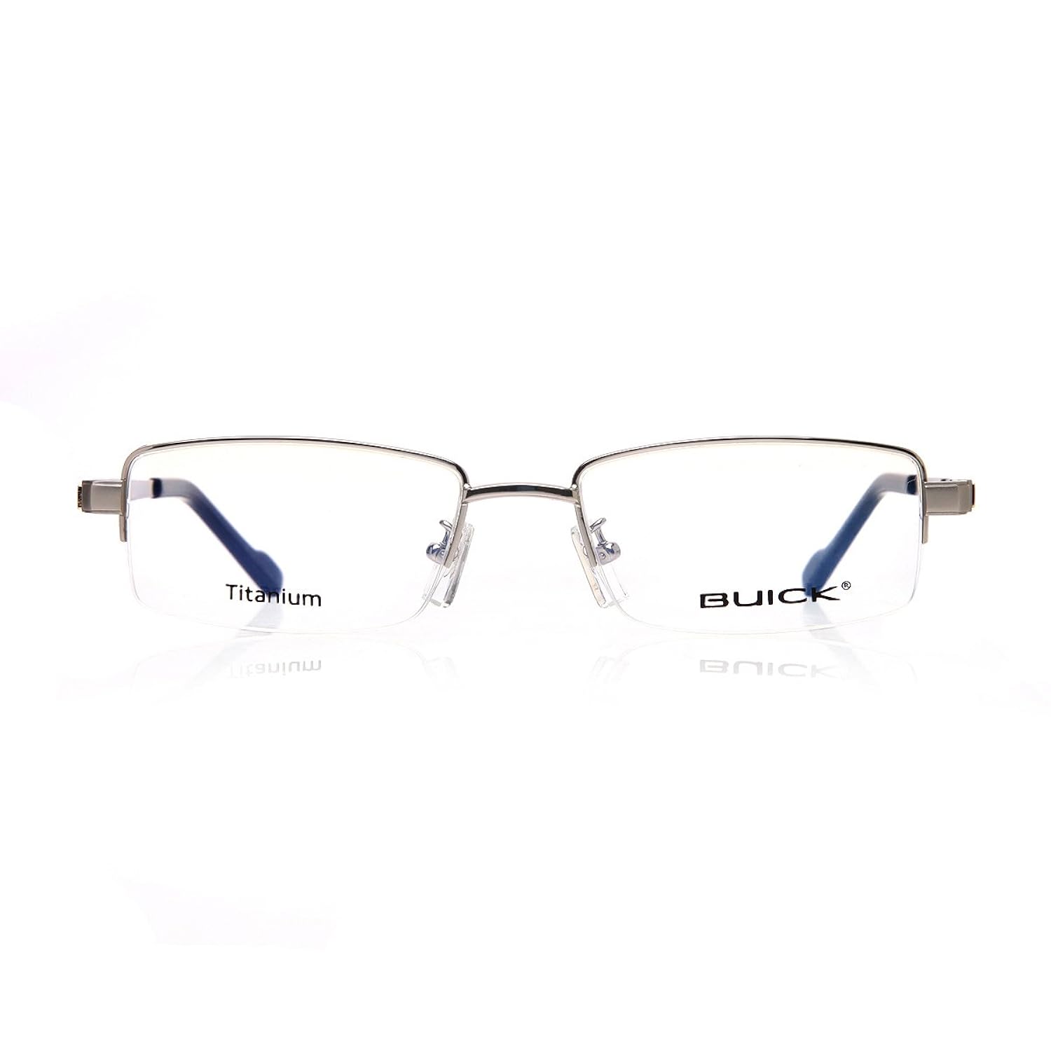 buick 别克 男士超轻纯钛近视眼镜架 bk108-c4 银色