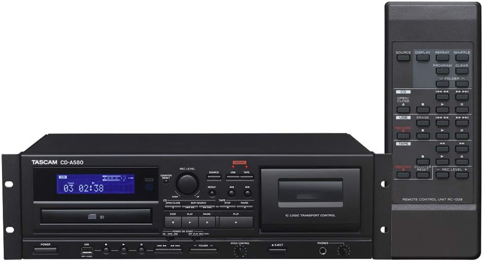 tascam cd-a580 cd 播放器/磁带盒/usb 录音机