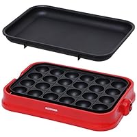 アイリスオーヤマ たこ焼き器 レッド