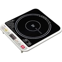 山善（YAMAZEN） 1400W IH电磁炉 IH烹饪加热器 黑色 約幅30㎝×奥行34㎝×高さ6㎝ IH-S1400