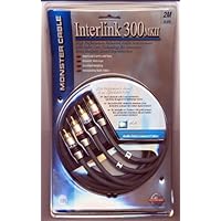 Monster Cable Interlink 300 MKII 高性能 RCA 立体声音频互连电缆 2M 6.6 英尺。