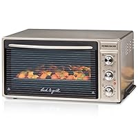 ROMMELSBACHER BG 1650 迷你烤箱 强大烧烤功能/40声/易清洁CLEANemail涂层/循环空气/可缩回旋钮/1650瓦/香槟金