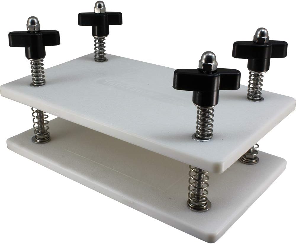 tofu tamer 高级 4 柱 tofu 按压器不锈钢弹簧和五金件可快速均匀地