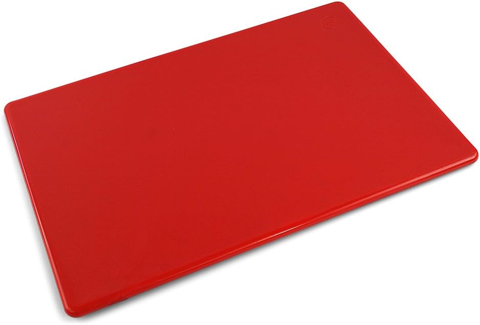 商用塑料砧板,nsf - 45.72 x 30.48 x 1.27 厘米 红色 20 x 15 x 0.