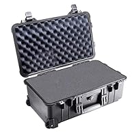 PELICAN 派力肯 #1510 摄影器材防护箱中型拉杆箱 (黑色) 含标准海绵