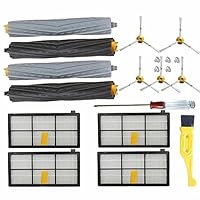 JUMBO FILTER Tangle-Free Debris Extractor Set & Side Brushes & Hepa Filters replacement Kit For iRobot Roomba 800 900 Series 805 860 870 871 880 890 960 980