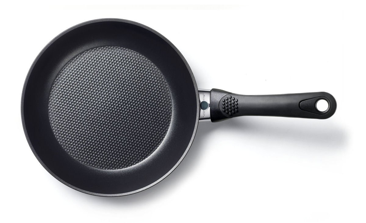 铝煎锅 24 厘米 schwarz mit thermopoint, antihaftversiegelt mit