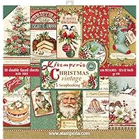 Stamperia Intl SBBL45 Stamperia 双面纸垫 30.48cm X 30.48cm 10/包，斜面