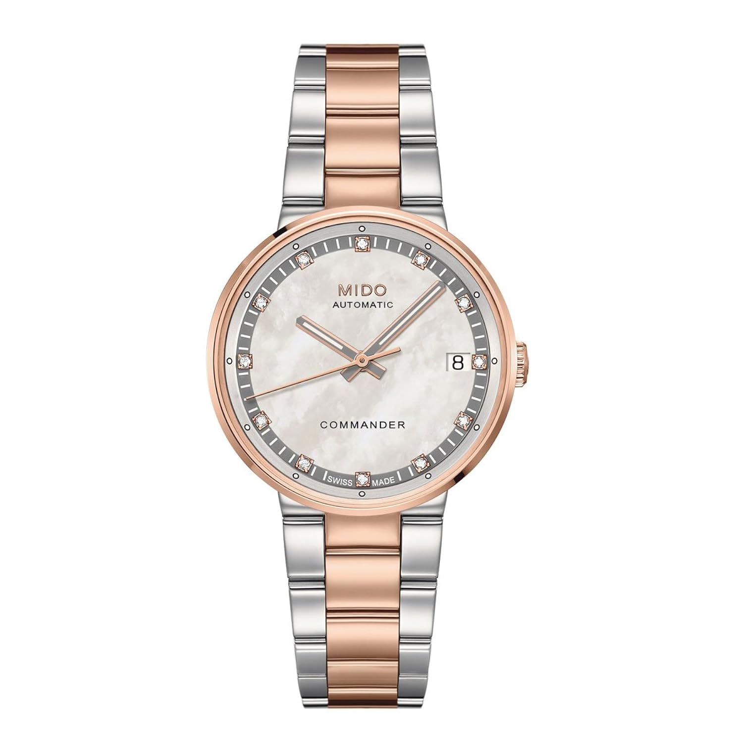 mido 女士 - 手表 commander ii 模拟自动不锈钢 m0142072211600