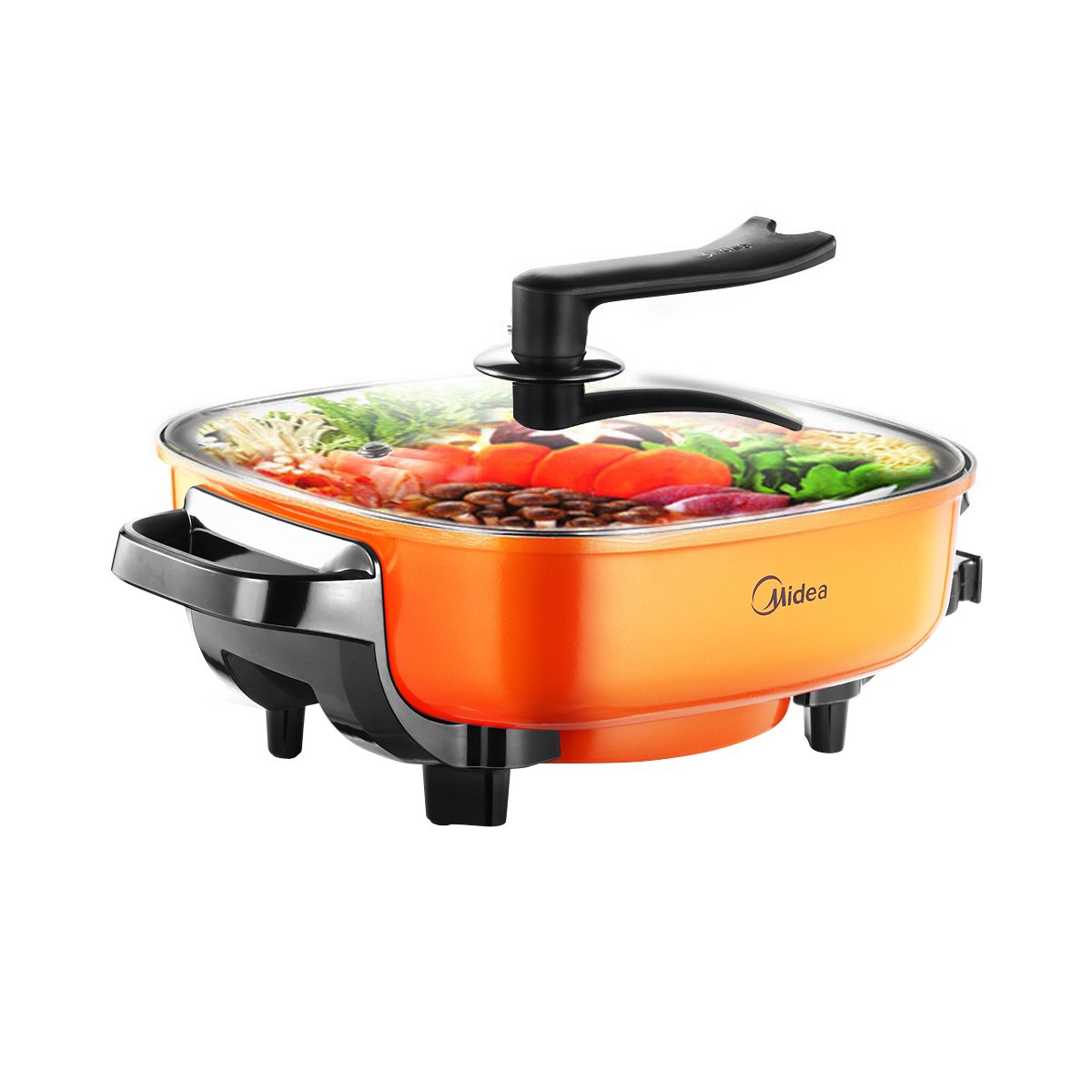 a 电火锅 6l 电煮锅 电炸锅 家用 多功能电热锅 2-4-6人 不粘 平底煮