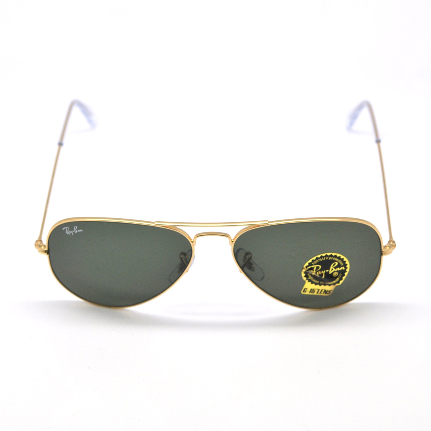 ray-ban 雷朋 rb3025 l0205 58mm 经典飞行员系列太阳墨镜 灰绿片金架
