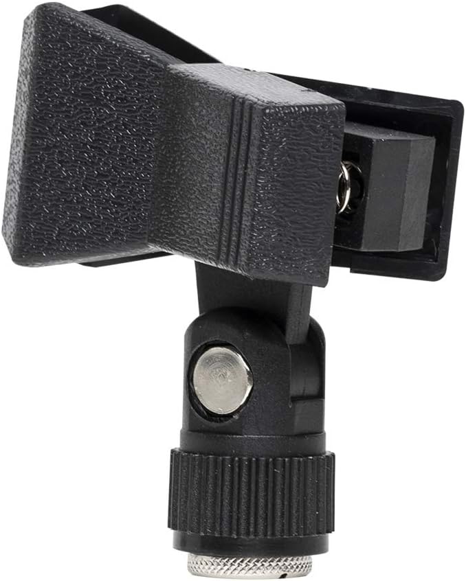 斯塔格16132麦克风夹 (13 – 28毫米直径, 螺纹 - 适配器) 黑色