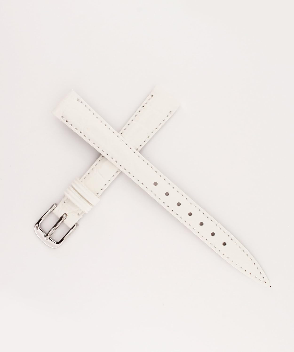 bambi (bambi) ercy 钟表带 小牛皮 白色 13mm sk007w0-j 女式