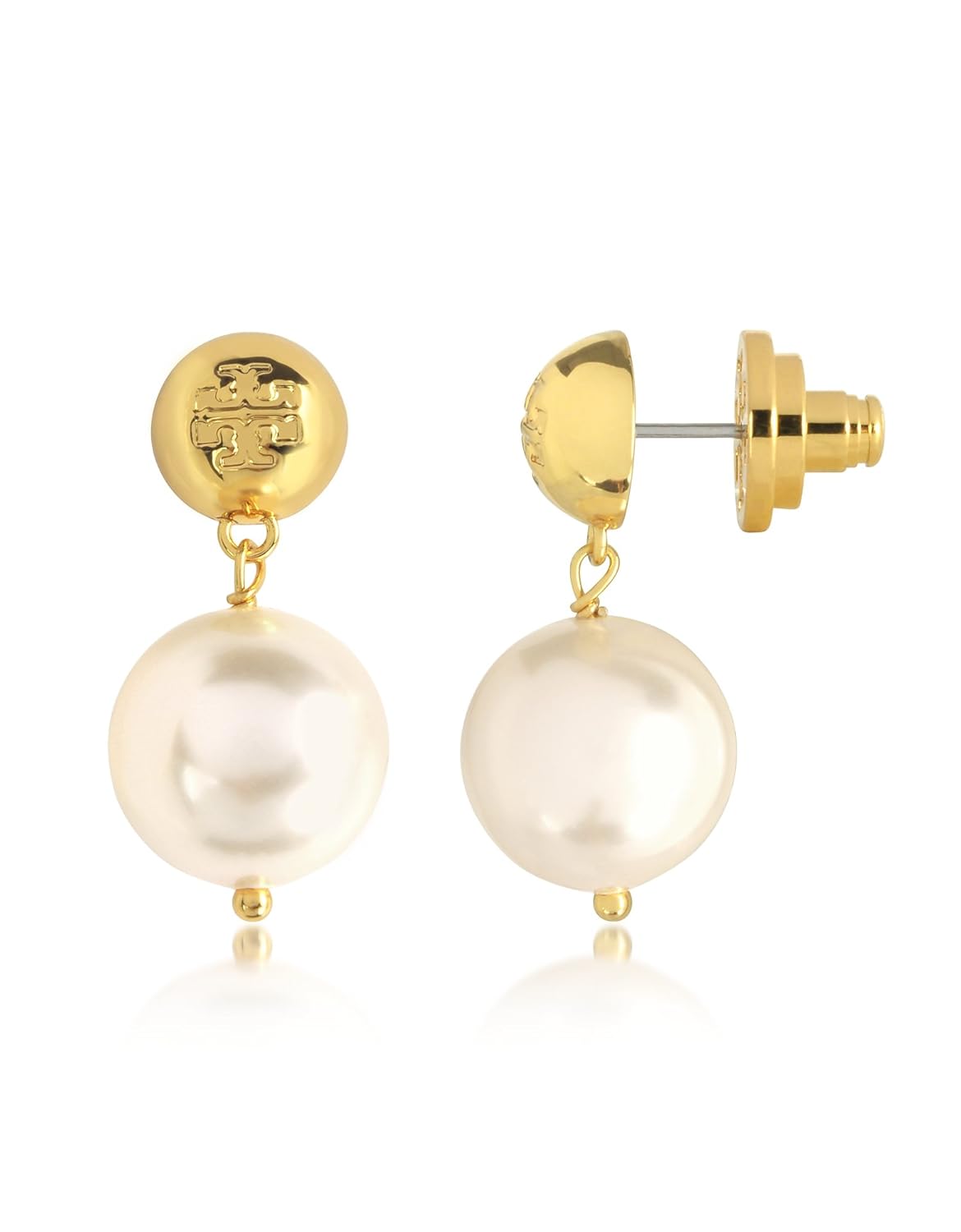 tory burch 女人 46691137 金色 钢 耳环/意大利直邮【亚马逊海外卖家