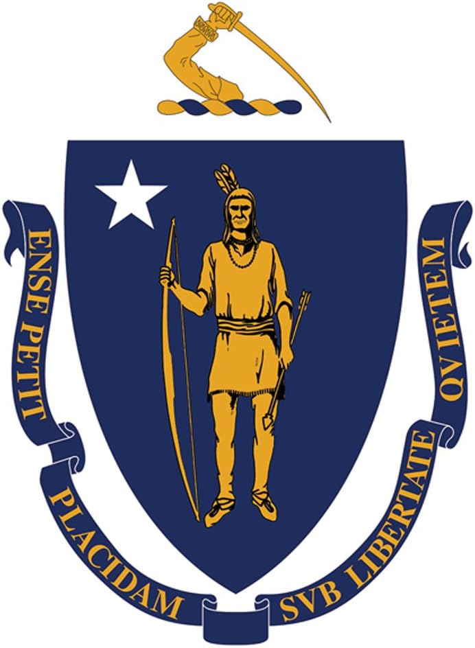 马萨诸塞州旗 house flag-28" x40" 1010324