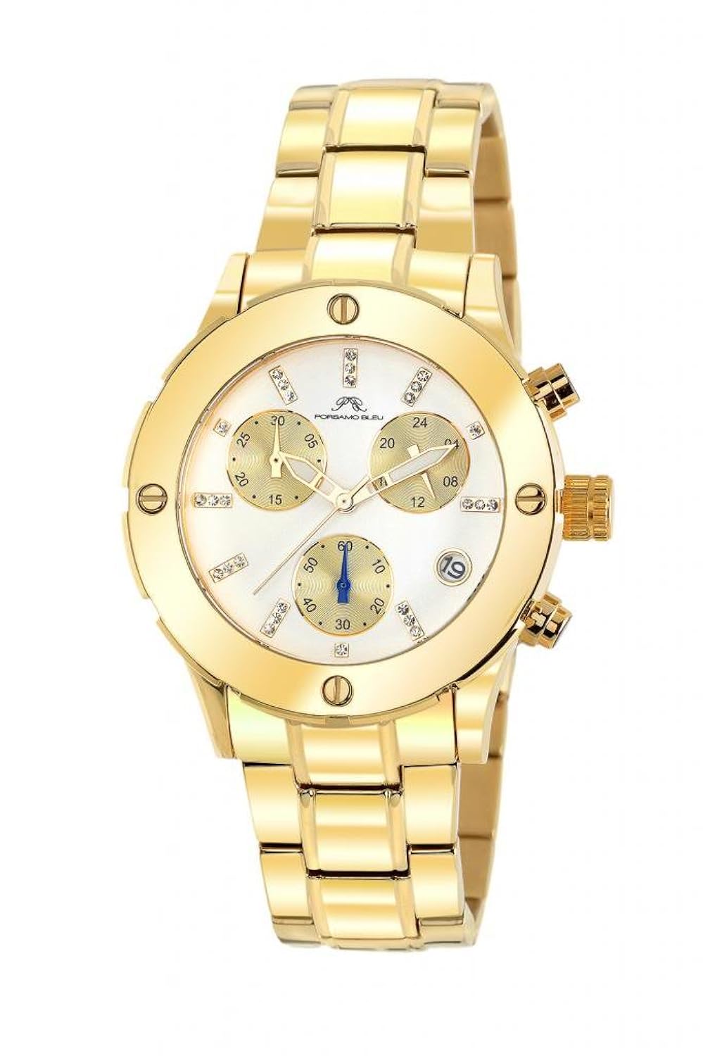 porsamo bleu 夏洛特不锈钢金色女式手表381bchs