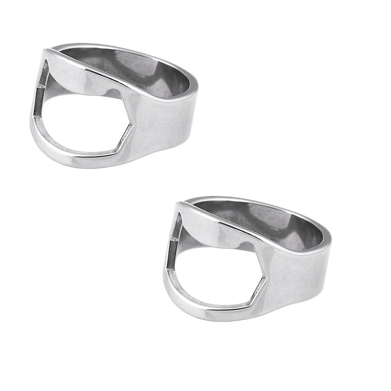 yerwal 不锈钢特种埃菲尔铁塔/音符/锚/心形大小赌场啤*瓶开瓶器 戒指