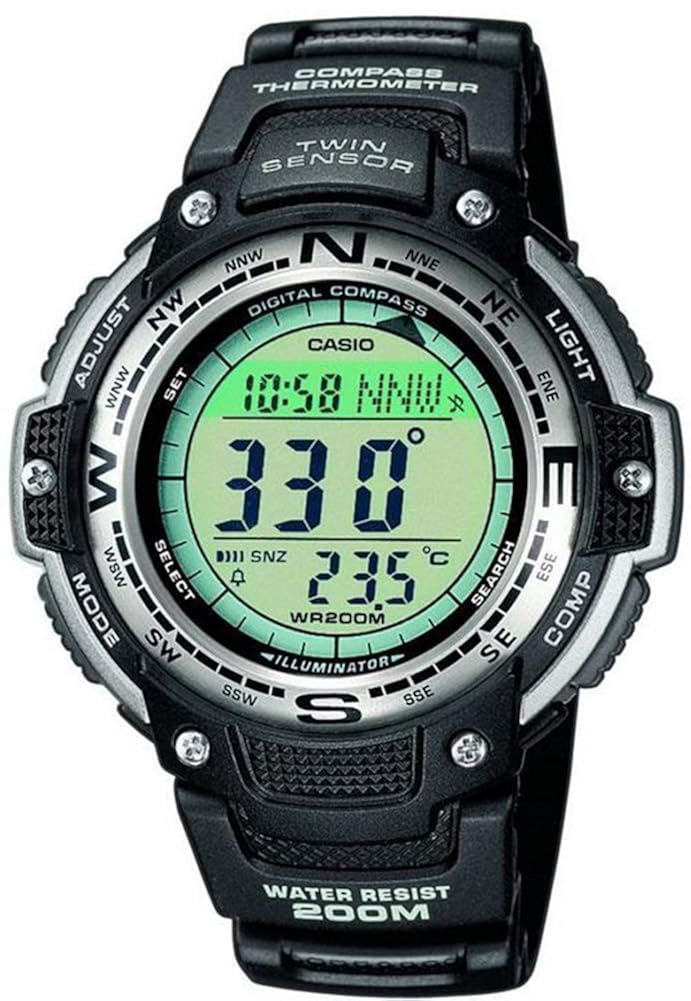 casio mens braceletsgw-100-1vef digital resin black sgw-100-1