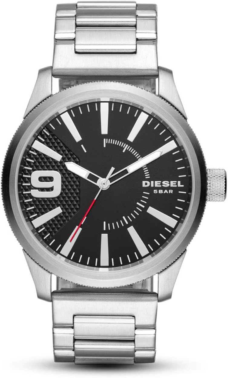 diesel 男式 模拟石英手表 不锈钢表带 dz1889