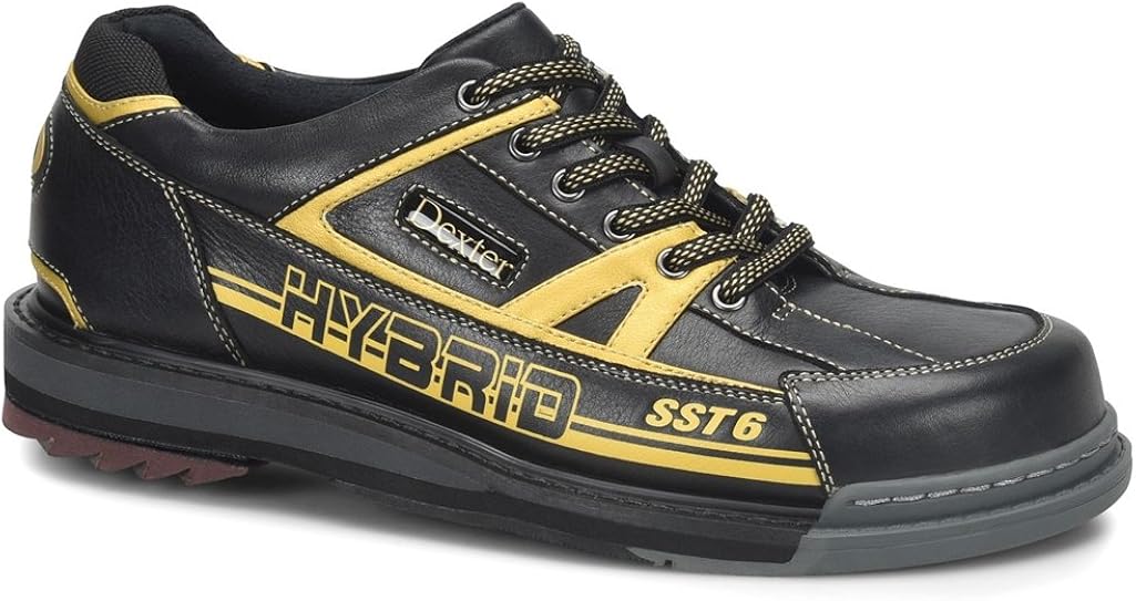 dexter 男式 sst 6 混合保龄球鞋 右手 - 黑色/金色