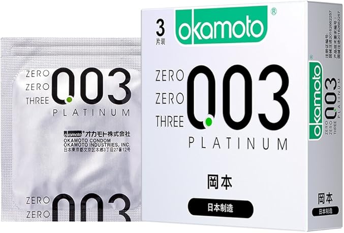 okamoto 冈本 避孕套 超薄避孕套 003白金3片装 原装进口