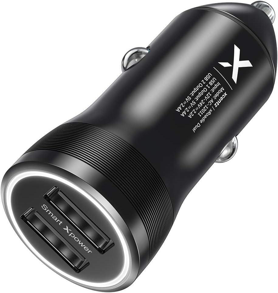 8a 车载充电器,合金嵌入式车载适配器点烟器 usb 充电器