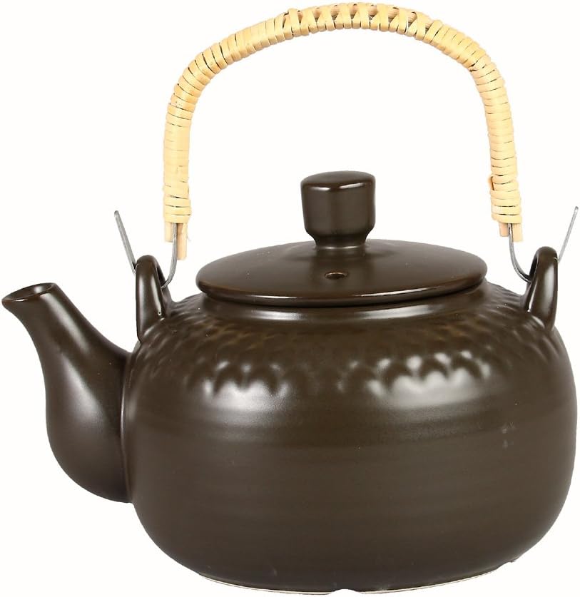 竹泉窑 竹政制陶 煎锅土壶 s号 黑色 t-0001-001