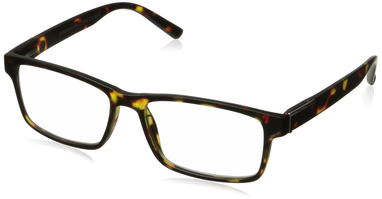 peepers 男式海岸到海岸 2255100 矩形老花镜 tortoise 51 mm