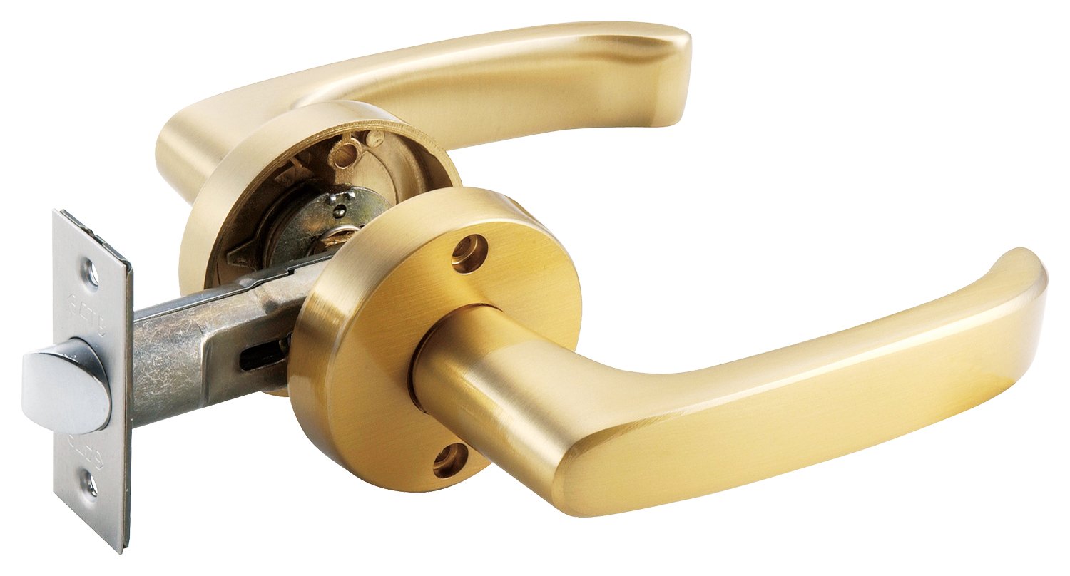 马自六 安装简单 门锁 gate mj拉杆空锁 黄金色 10756