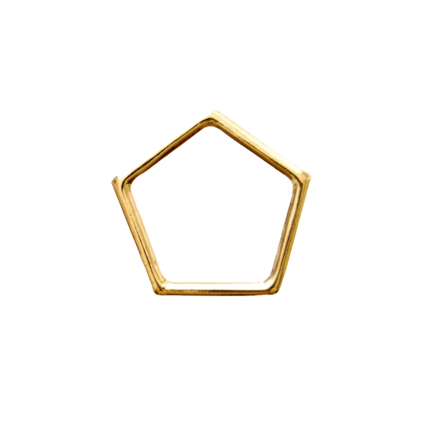 lilou polygon ring pentagon 11号 gd (rill 多边形 戒指 五边形 11