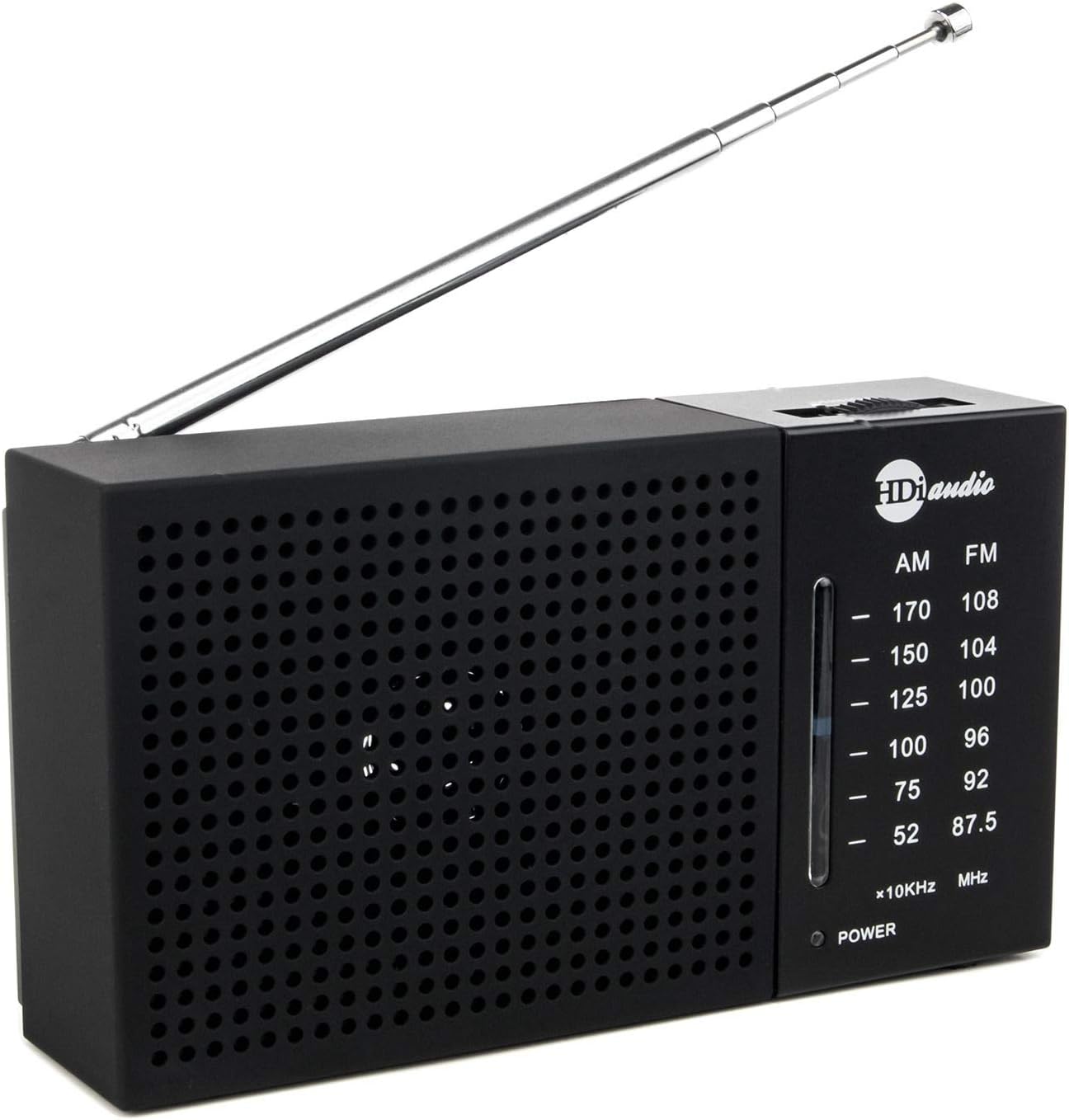 高级便携紧凑 am/fm 收音机内置扬声器   耳机插孔口袋新奇收音机