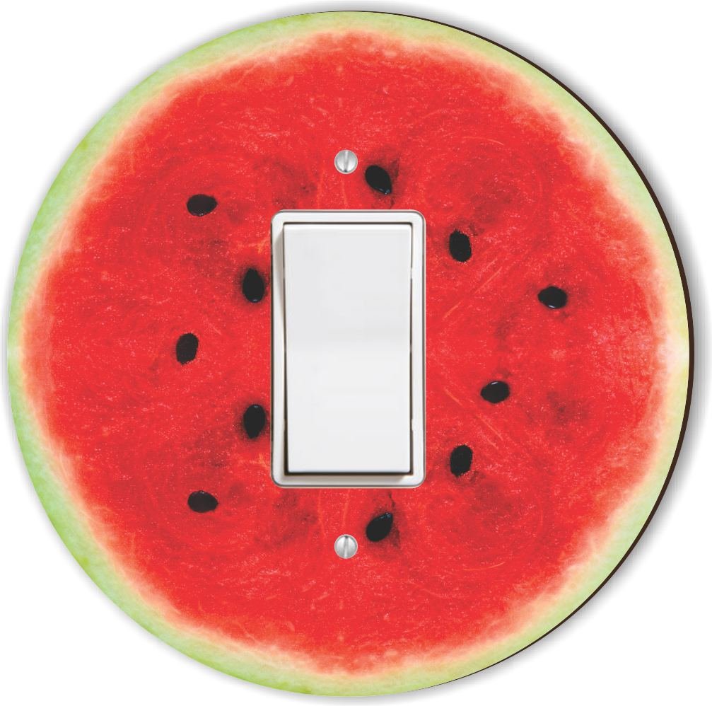 rikki knight rnd-lsprock-18 西瓜半圆单摇杆灯开关板,红色