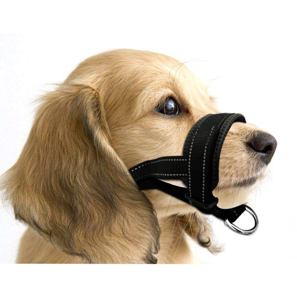chengcaifengye 尼龙狗狗口套,宠物防咬,可调节小狗圈,饮用和长椅