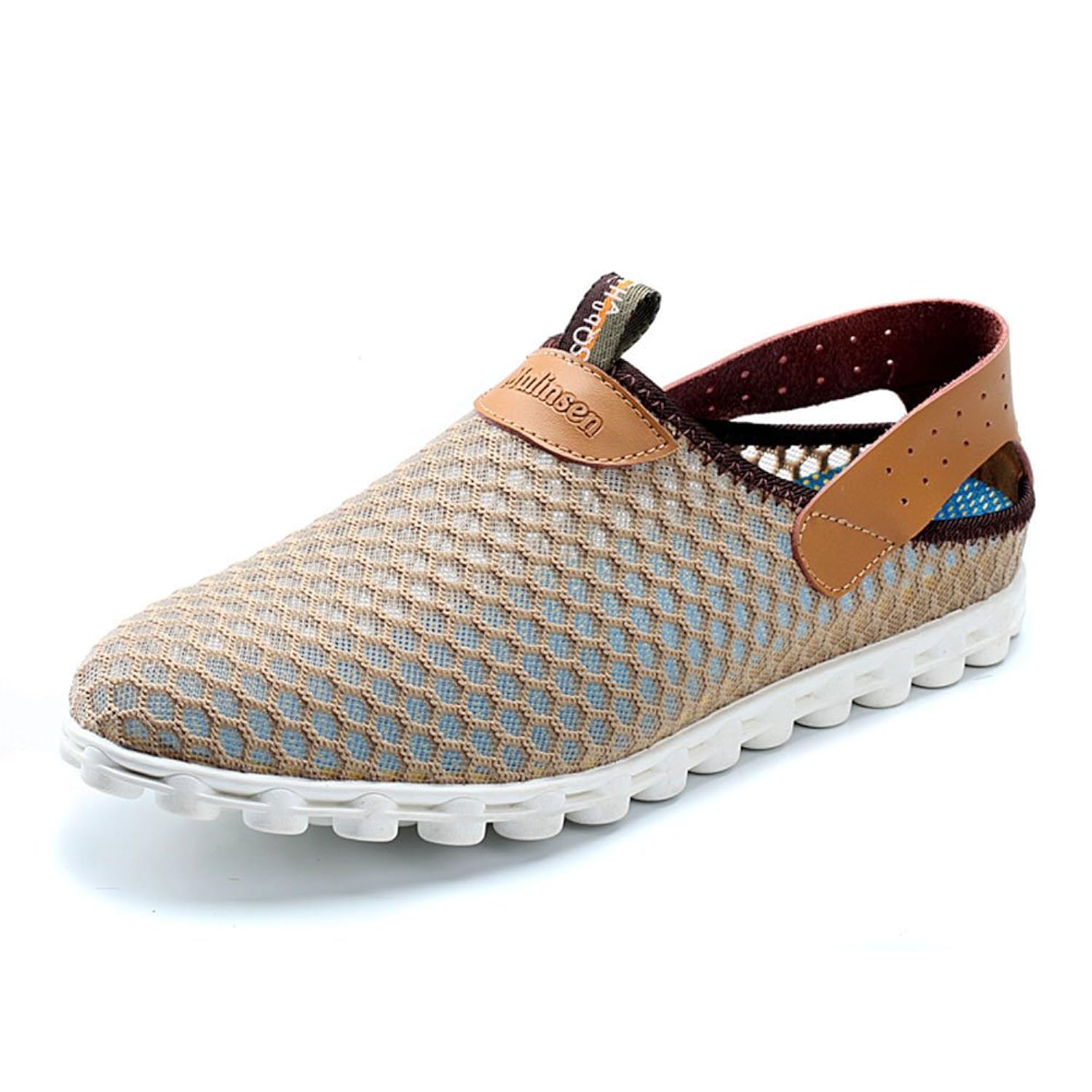 mulinsen 木林森 男鞋 夏季凉鞋 男士凉鞋超透气鞋网面男鞋套脚休闲鞋