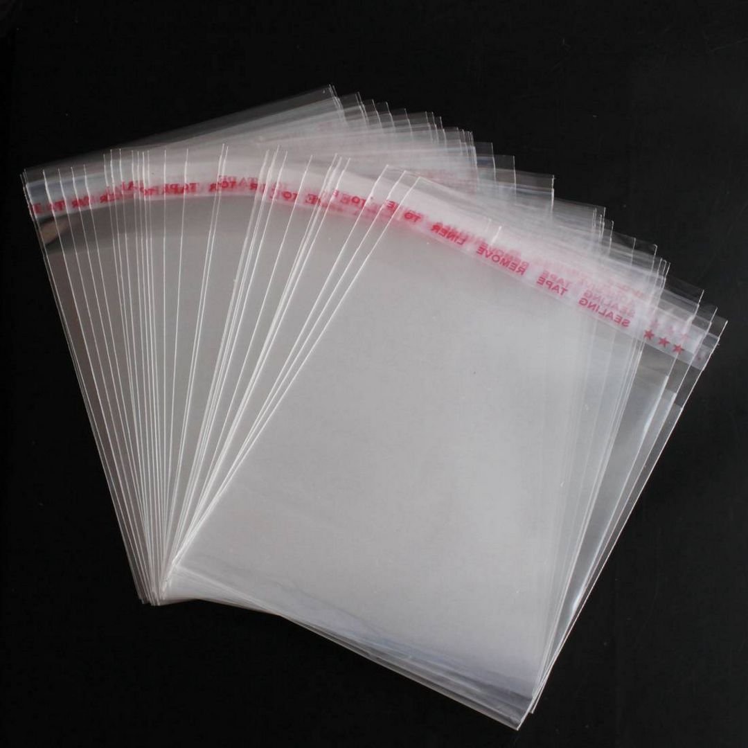 lqz(tm) 透明自粘密封塑料袋 透明 8in x 10-1/2in unknown