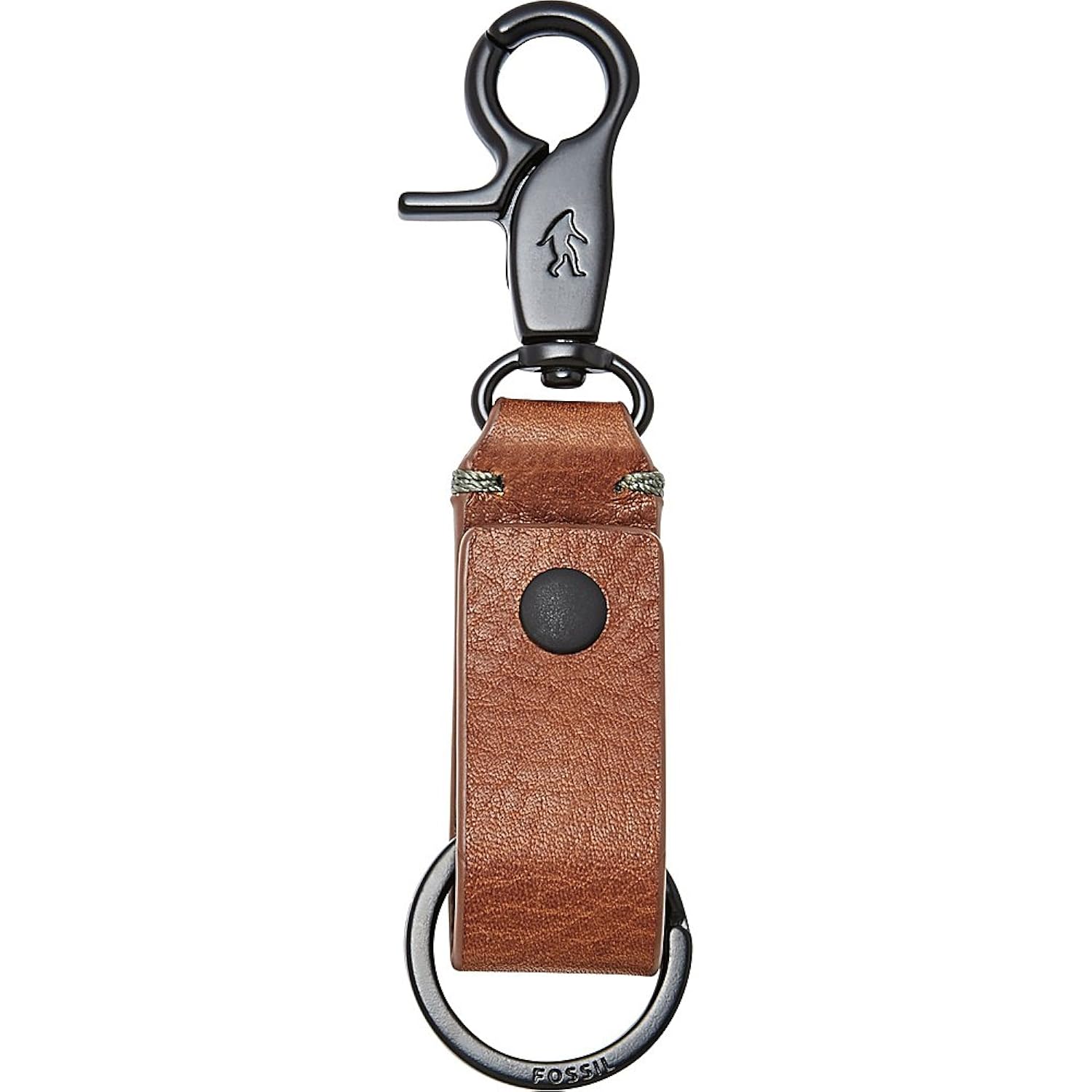 fossil 男式皮革钥匙扣 法国白兰地 one size